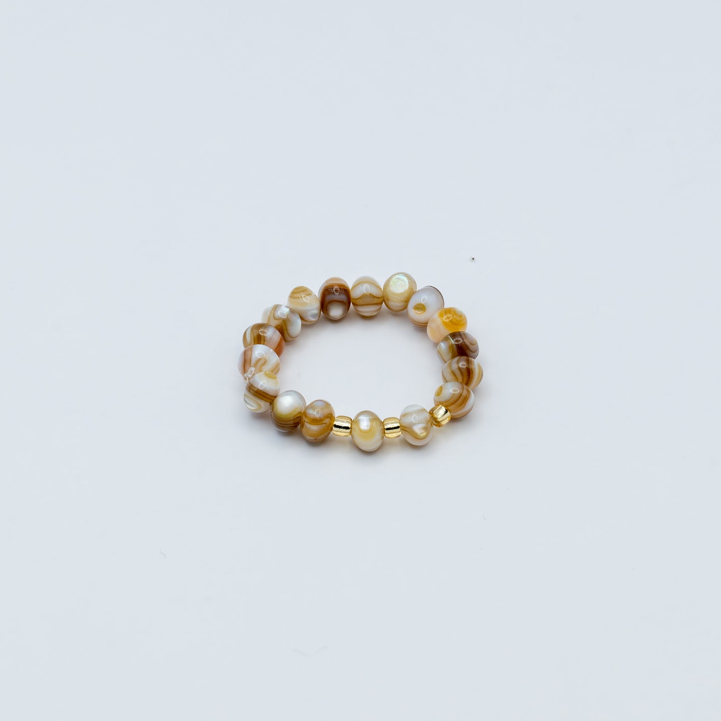 Fingerring Muschelperlen